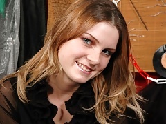 Brunette teen girl teasing webcam